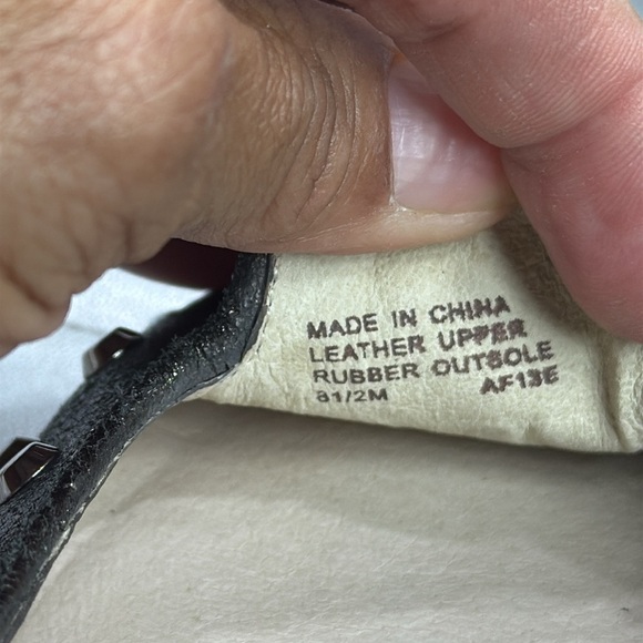 (E2) Michael Kors Ailee metallic leather flats with silver studs, size 8.5M - Picture 10 of 14